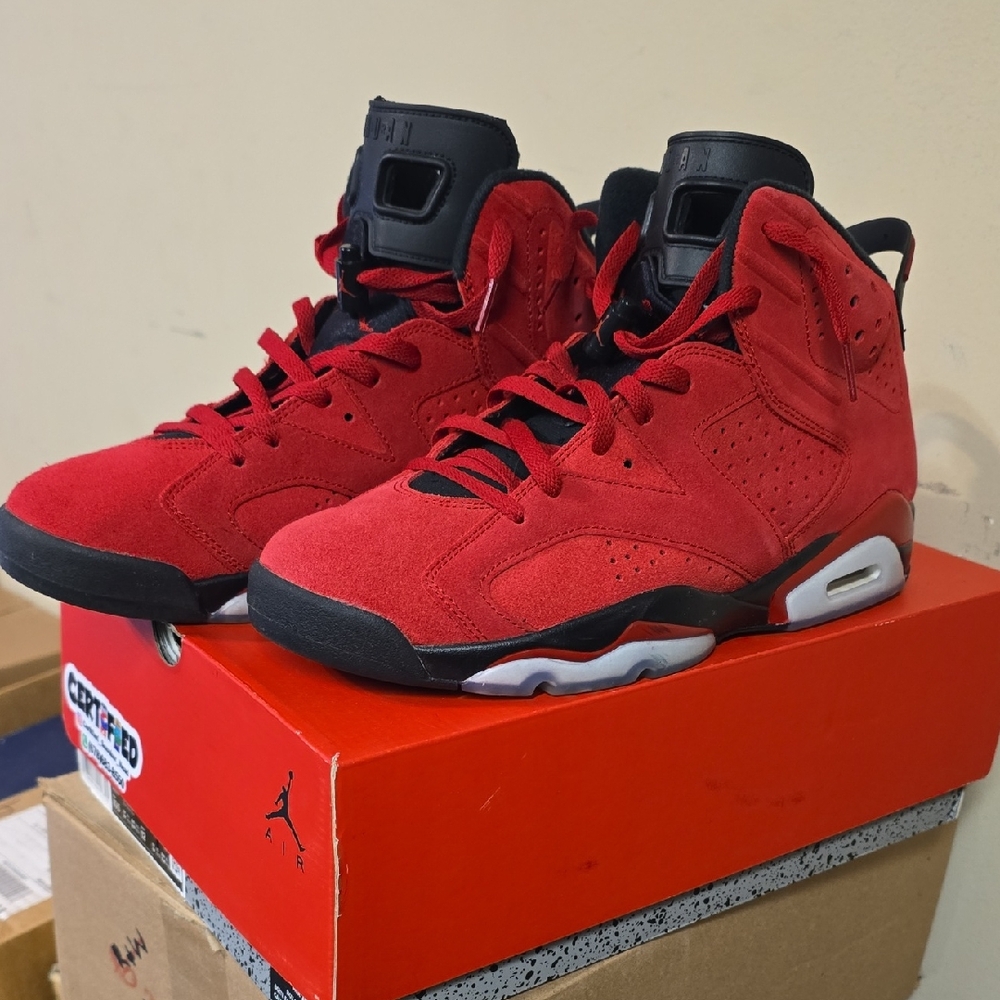 Air Jordan Red High-Top Sneakers
